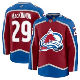 Mænd NHL Colorado Avalanche Trøje 2024-25 Fanatics Premium Nathan MacKinnon Rød Hjemme